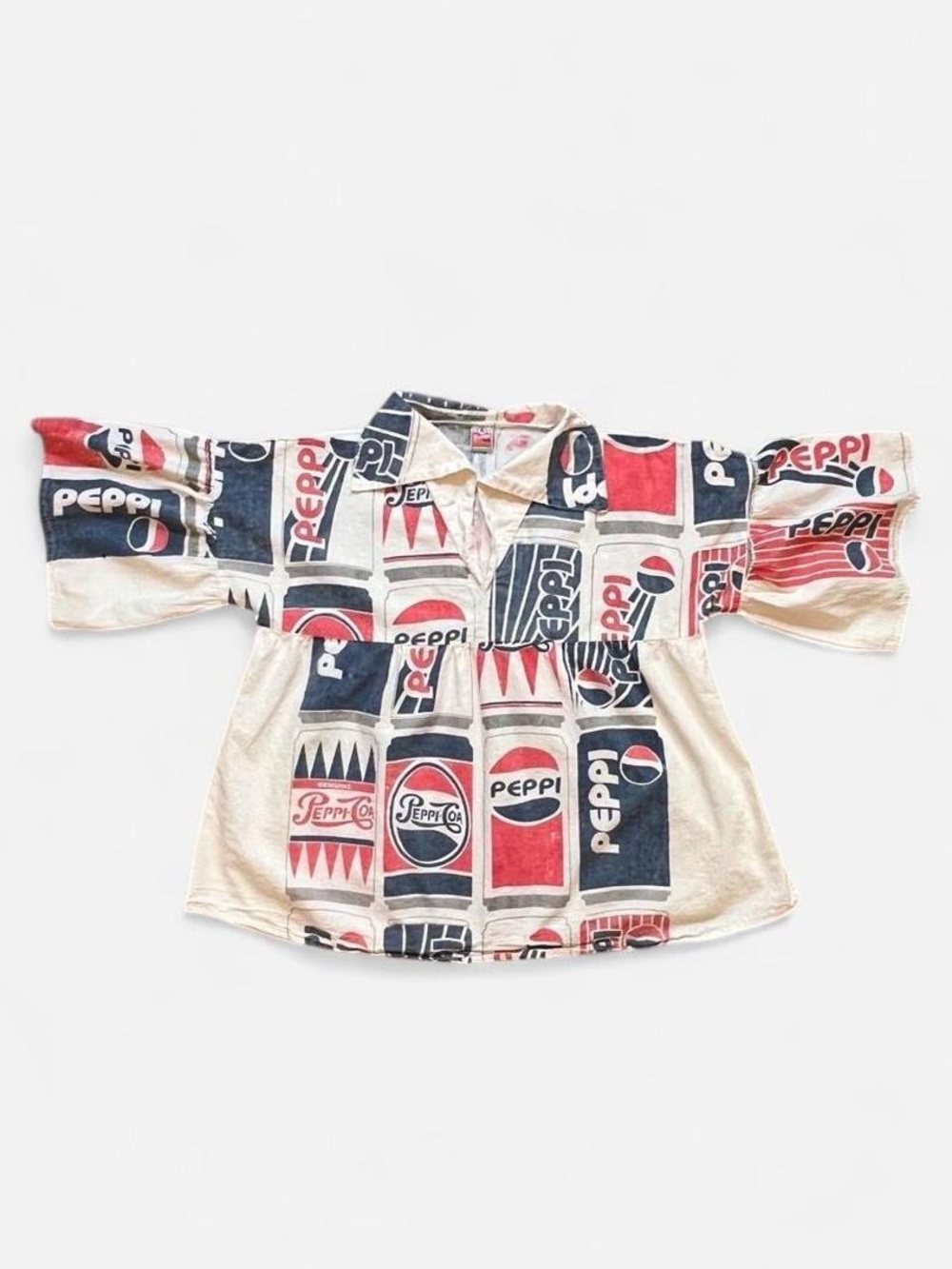 VTG 1990s Vintage Sack Thai Pepsi Peppi  Bag Dress Art Company